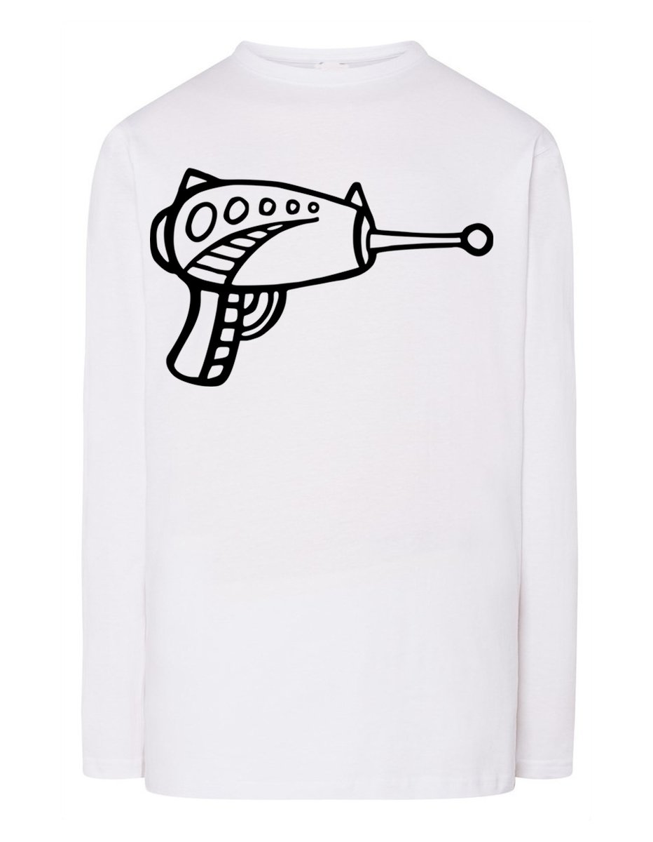 Longsleeve męski fajny nadruk BROŃ BLASTER r.3XL