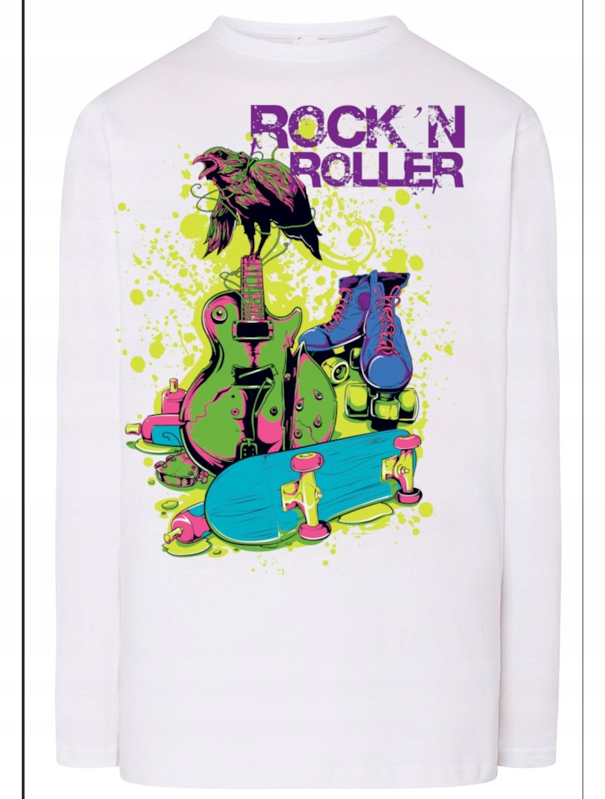 Longsleeve Rock'n Roll Rozm.4XL