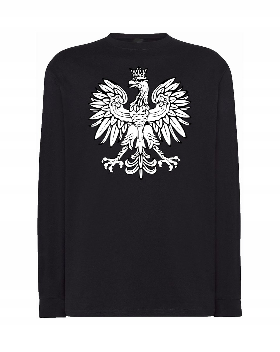 Longsleeve męski nadruk GODŁO POLSKA r.L