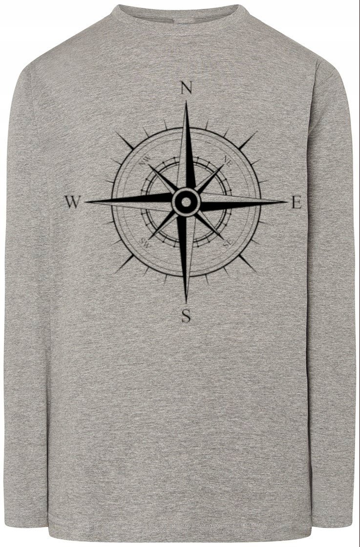 Róża Wiatrów Kompas Męski Longsleeve Rozm.3XL