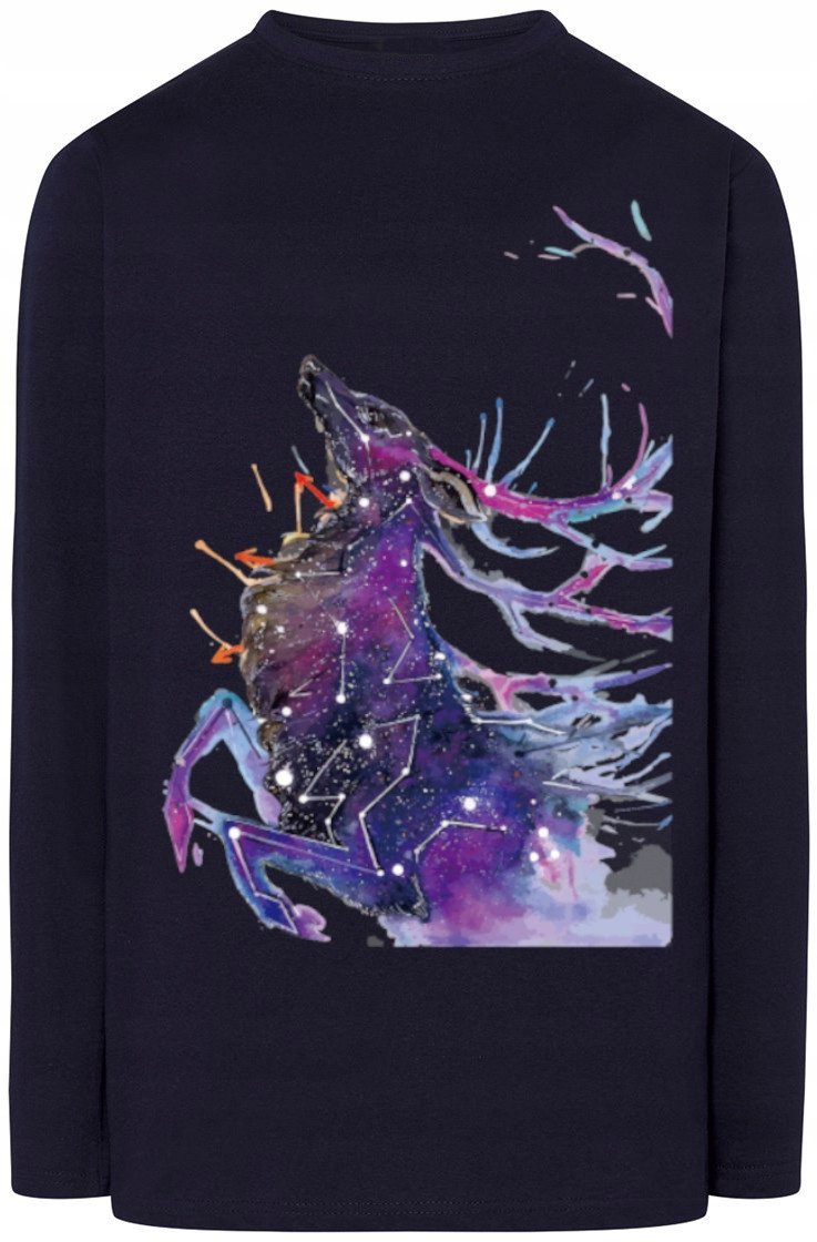 Jeleń Kolorowy Męska bluza Longsleeve Rozm.S