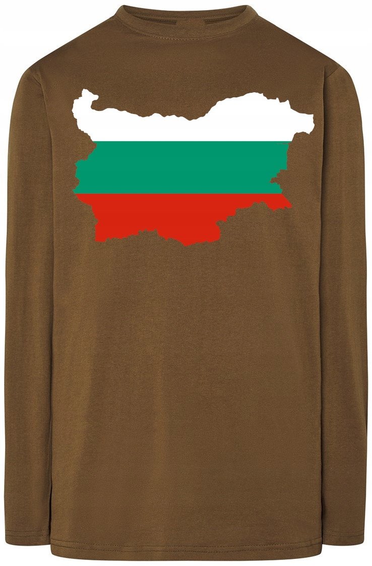 Bułgaria Flaga Bluza Longsleeve Modna Rozm.4XL