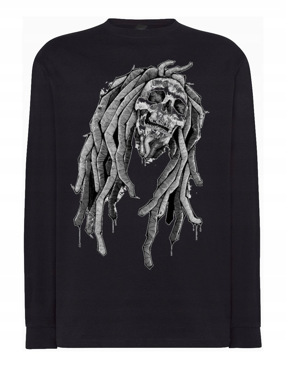 Longsleeve męski nadruk czaszka MARLEY r.XL
