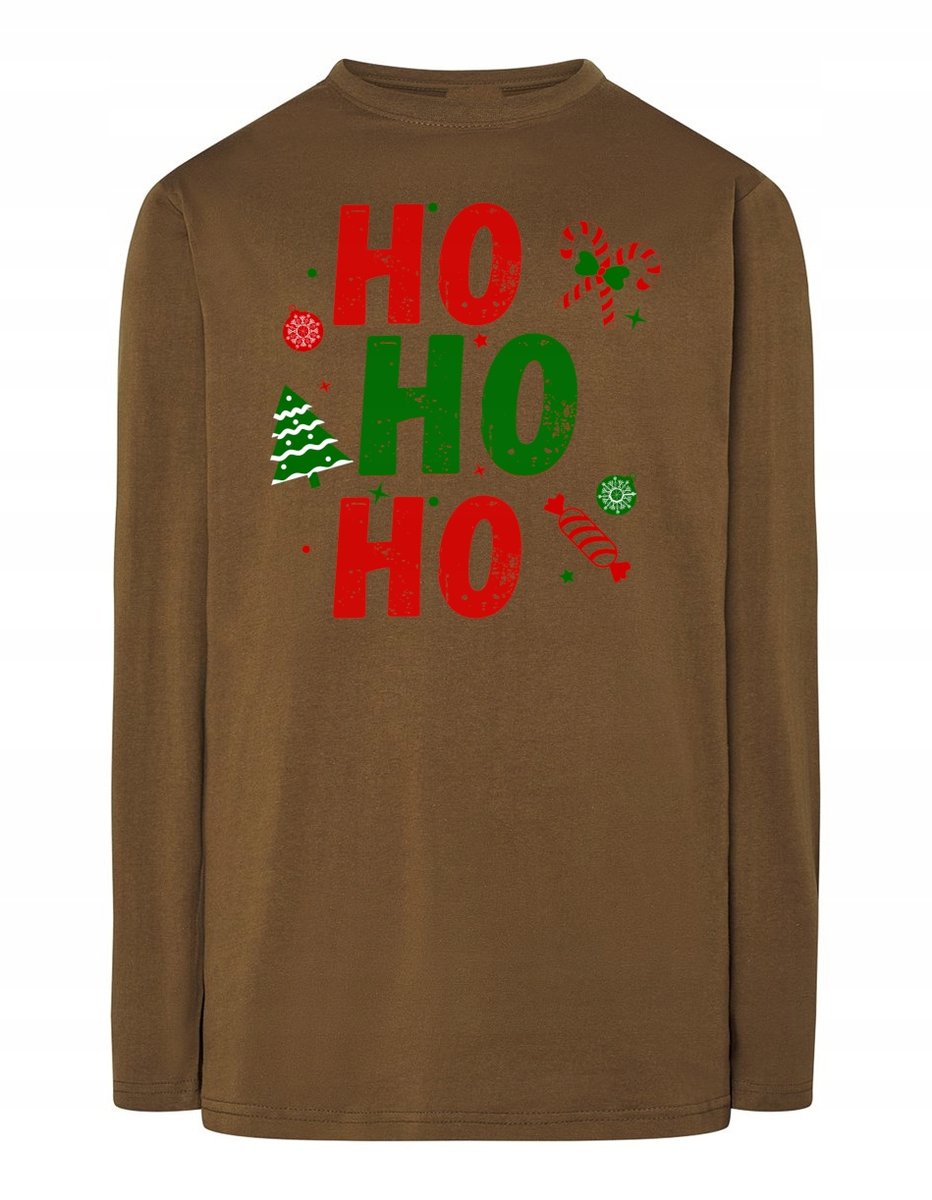 Longsleeve świąteczny nadruk HO HO HO r.XXL