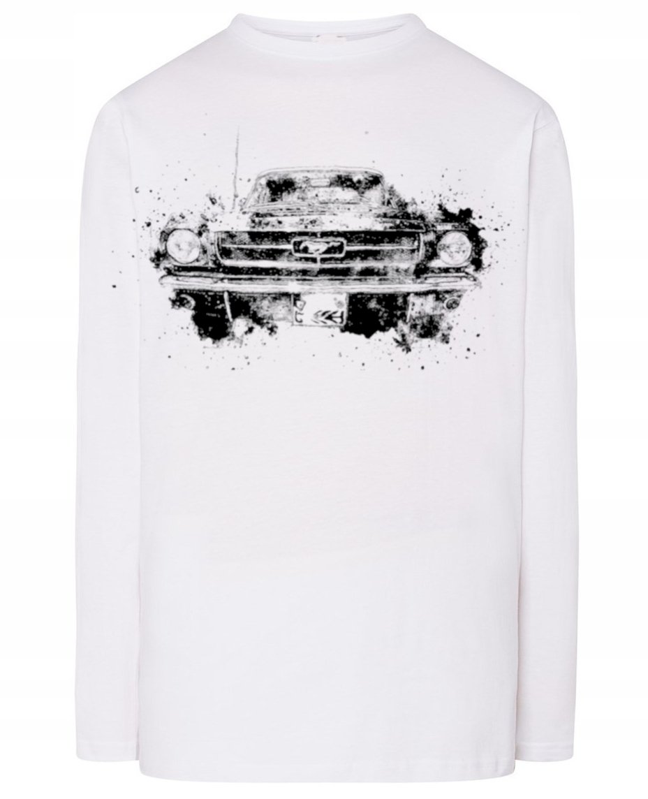 Longsleeve nadruk samochód klasyk Mustang r.3XL