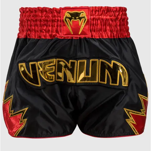Venum Spodenki Muay Thai Inferno Black/Gold/Red