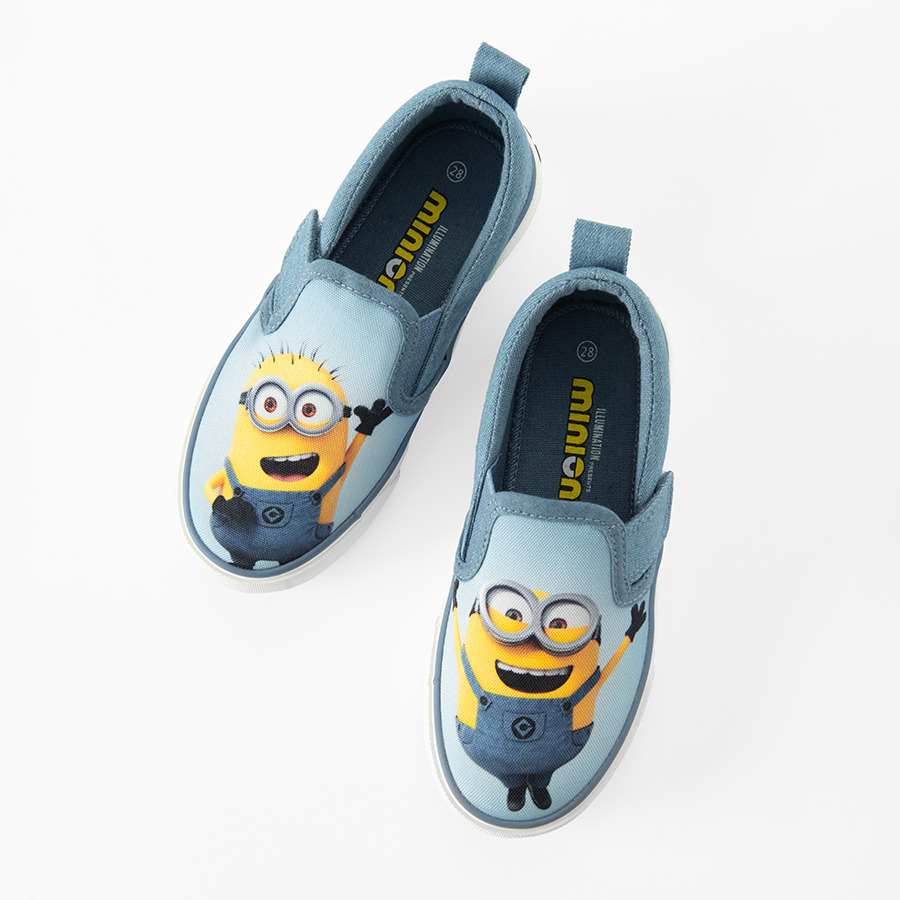 Cool Club, Trampki slip on chłopięce, niebieskie, Minionki