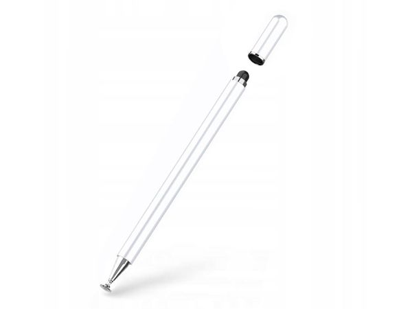 TECH-PROTECT Charm Stylus Pen biało-srebrny 6216990210785