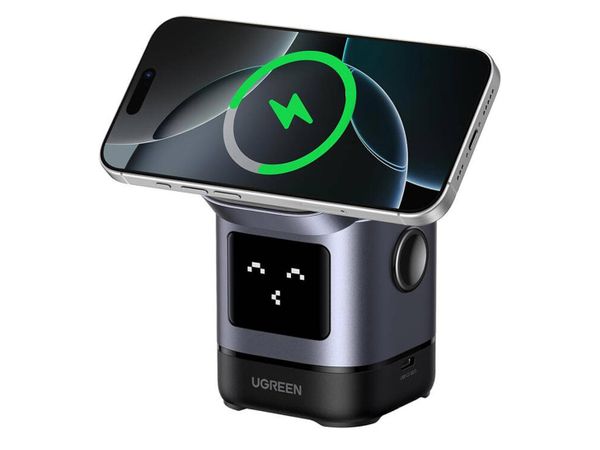 UGREEN Ładowarka 2w1 Uno do Apple iPhone AirPods Watch +kabel USB-C 6941876247752