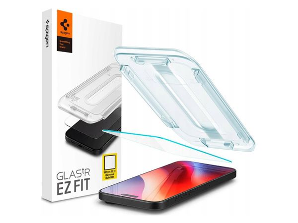 SPIGEN Szkło Hartowane Glas.TR 'Ez.Fit' do iPhone 16 Pro AGL07935