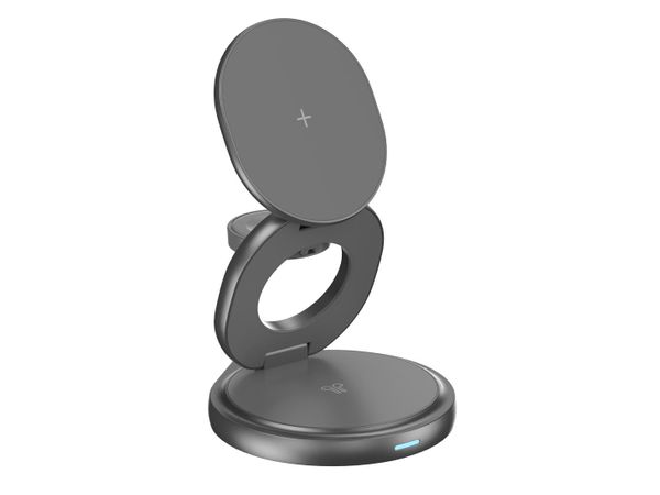 SILVER MONKEY MagCharger 3in1 foldable travel charging station B SMA253