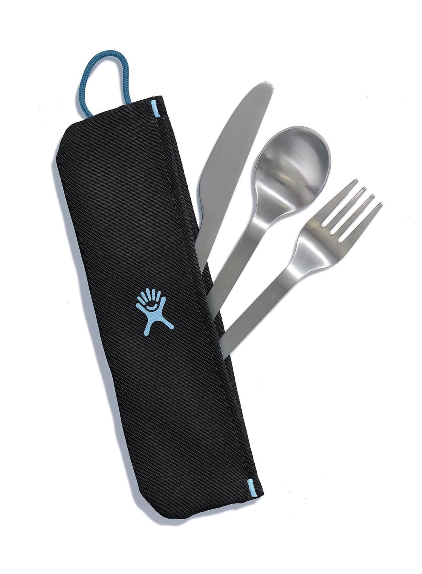 Sztućce turystyczne Hydro Flask Flatware Set Stainless/Pouch - black