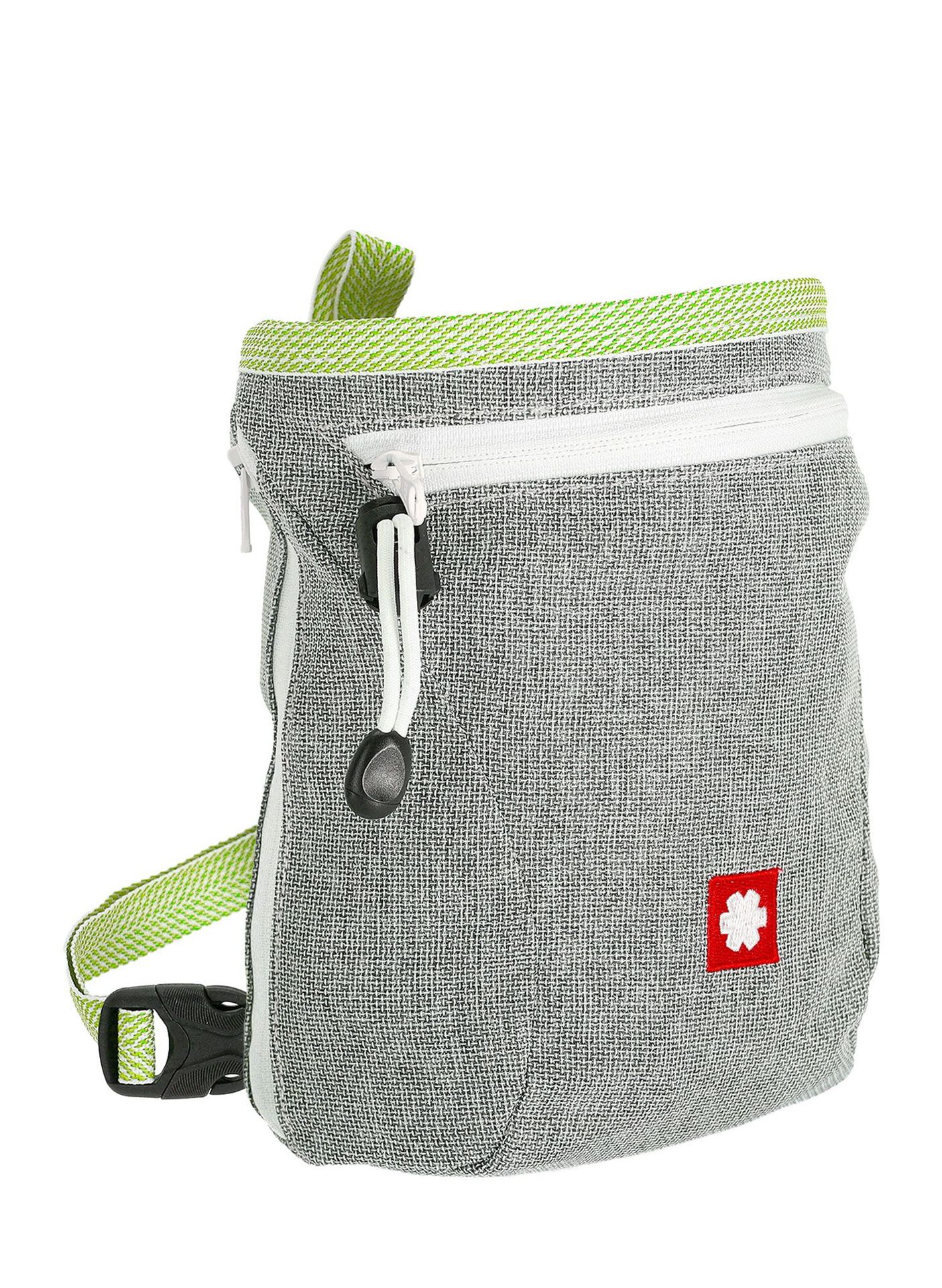 Woreczek na magnezję Ocun Dusty Eco + Belt - grey/green