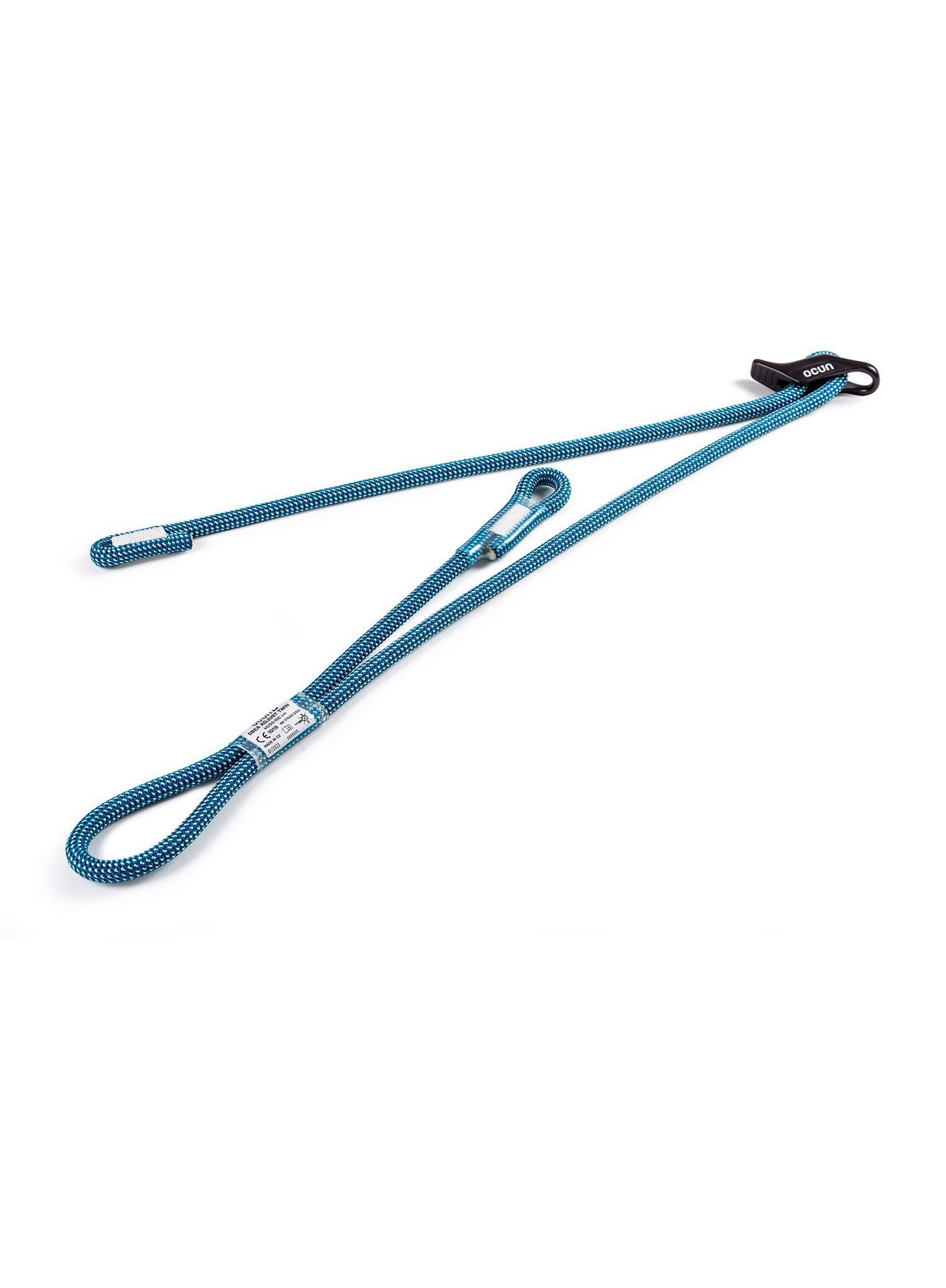 Lonża Ocun Sbea Adjust Twin 40/20-100 cm - blue/white