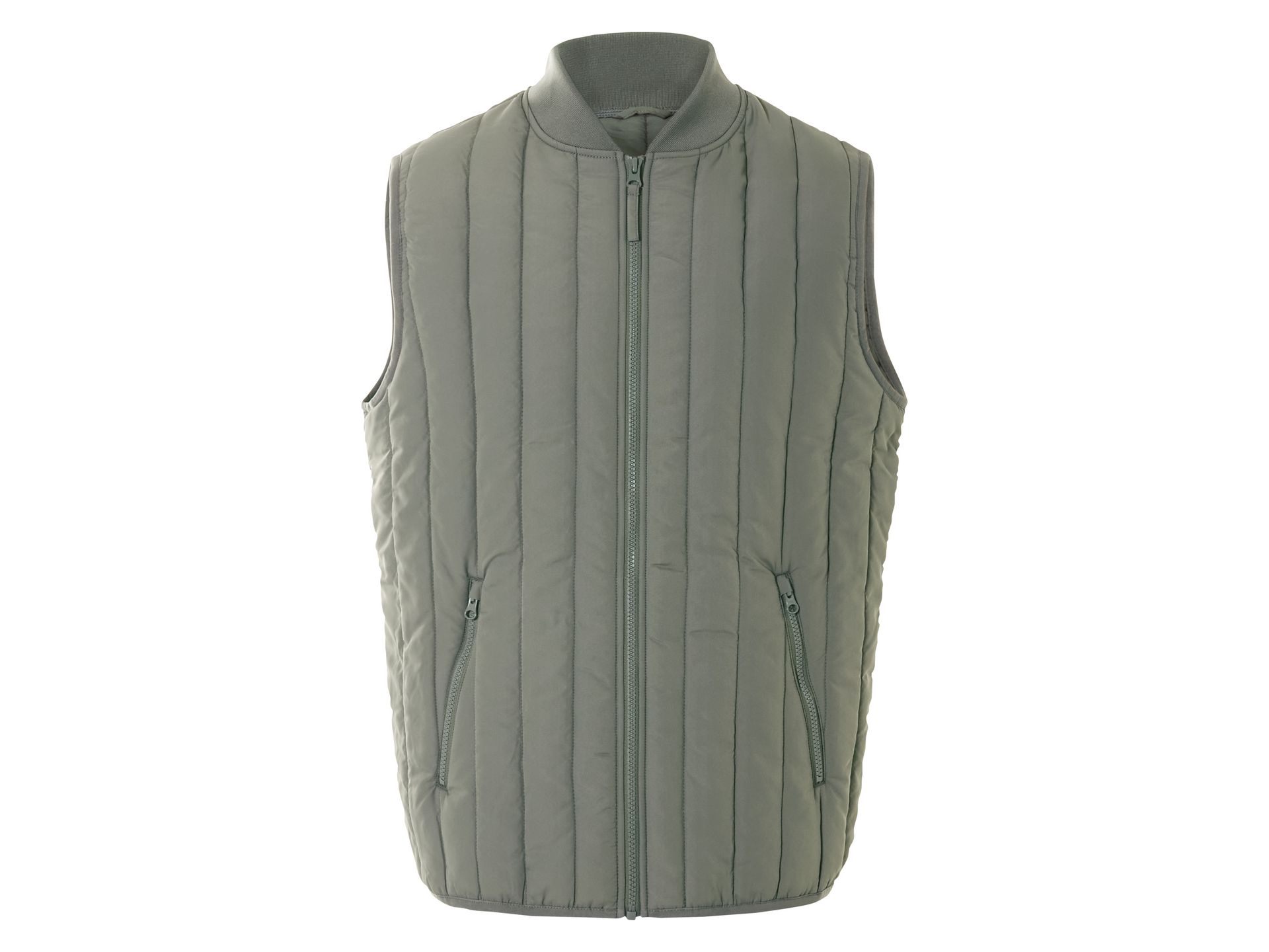 LIVERGY® Kamizelka męska pikowana, wodoodporna (Zielony, L (52/54))