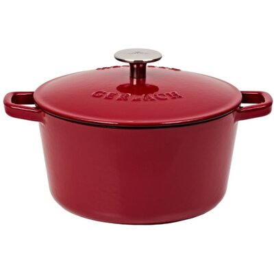 Garnek GERLACH Natur Iron 26 cm Czerwony