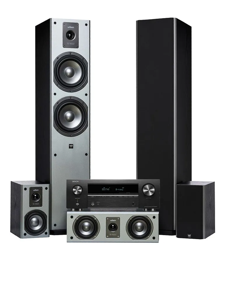 Zestaw kina domowego: Denon AVR-X580BT + Wilson Viper, Kolor: Czarny