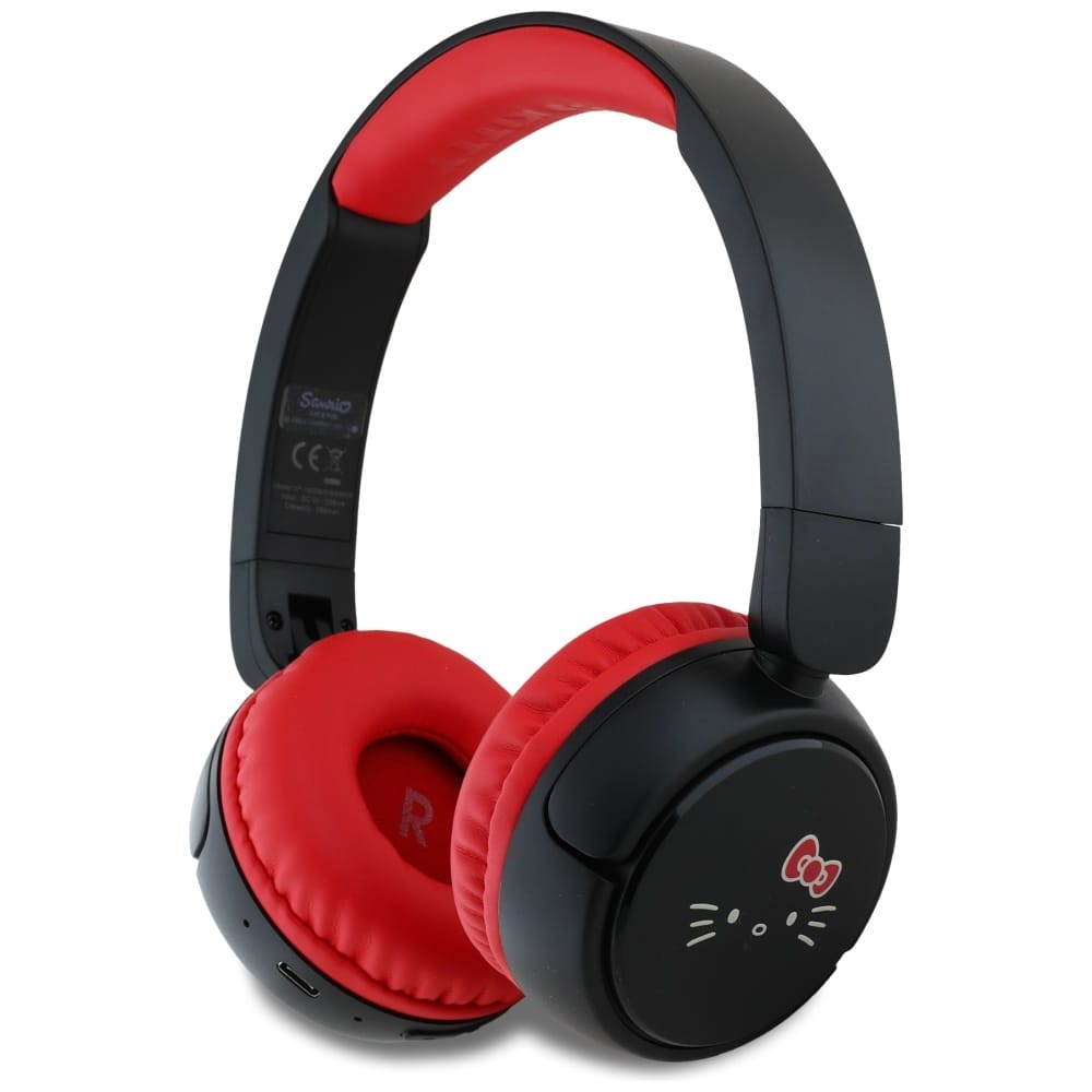 Hello Kitty Face Logo Bluetooth czerwono-czarny