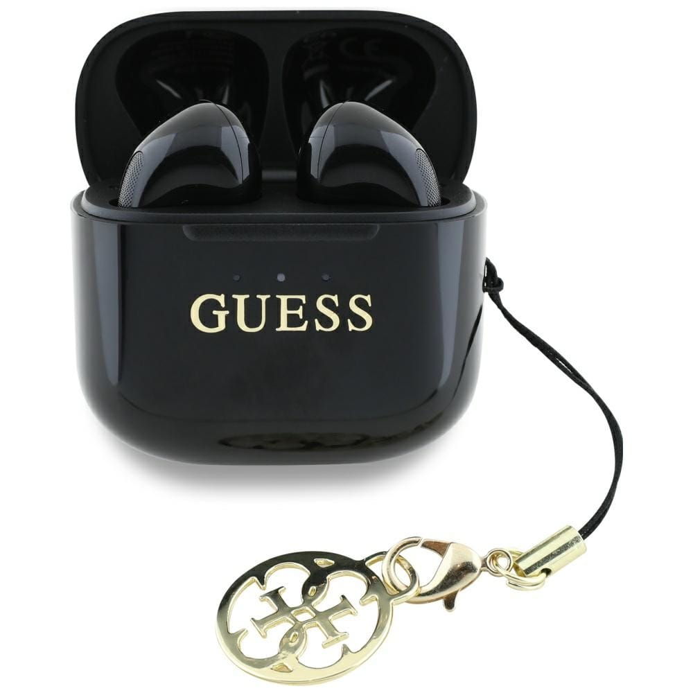 Guess Glossy Effect Printed czarny