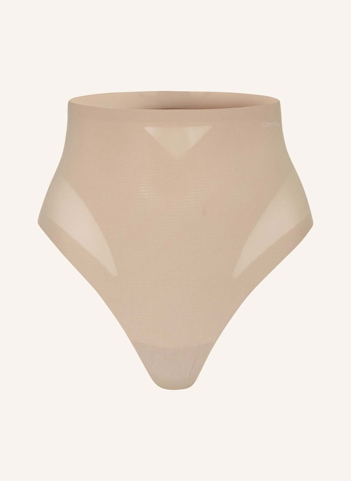 Calvin Klein Stringi Modelujące Stay-Put Mesh beige