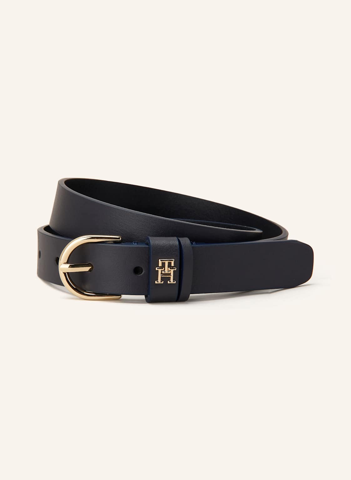 Tommy Hilfiger Pasek Skórzany blau