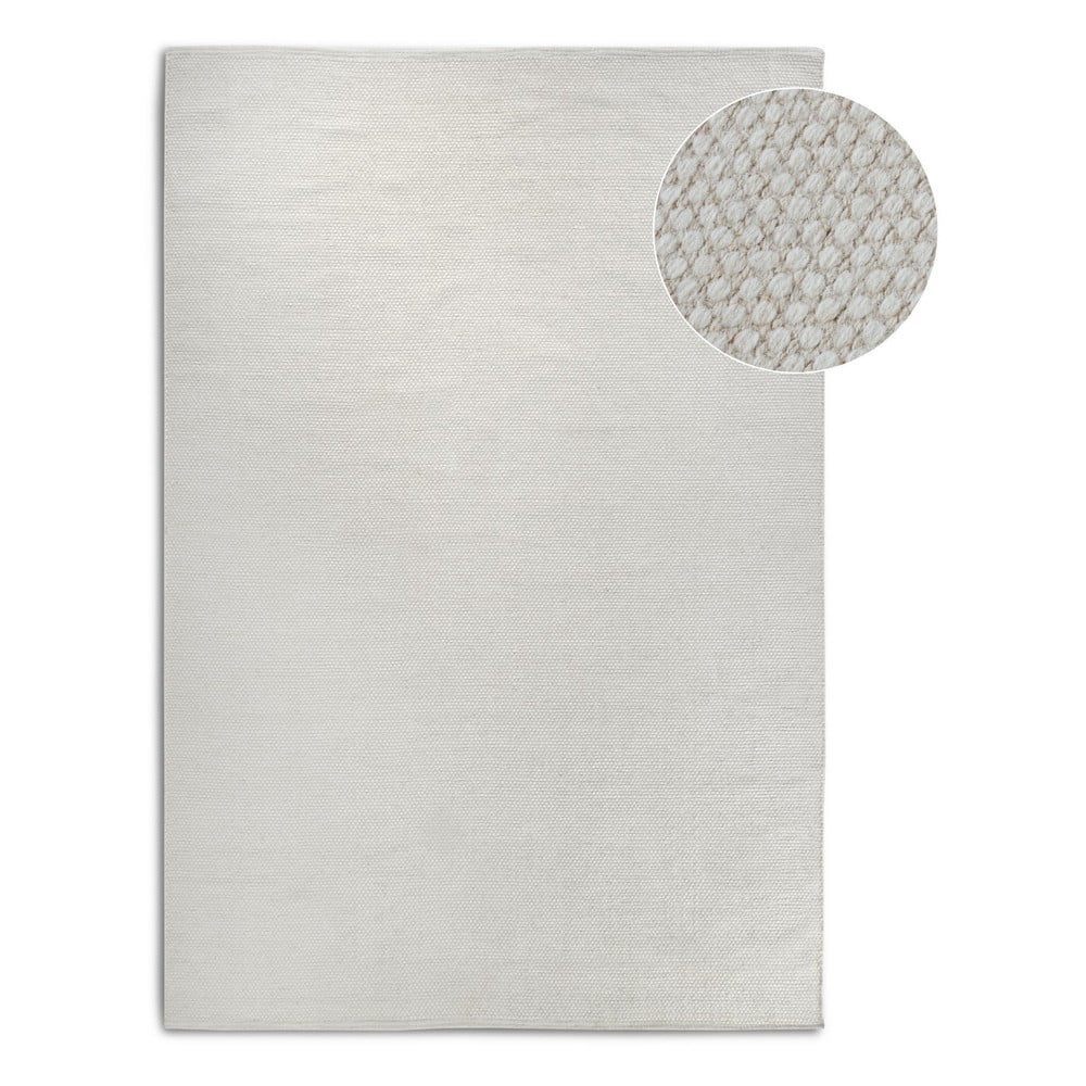 Kremowy dywan z mieszanki wełny tkany ręcznie 190x280 cm Pradesh Natural White – Elle Decoration