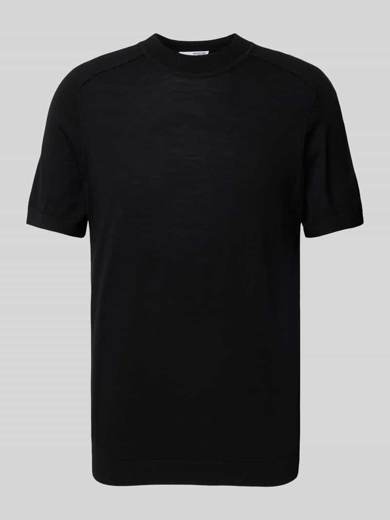 T-shirt z czystej wełny
