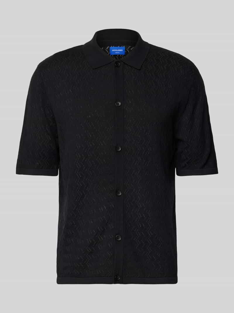 Koszula casualowa o kroju regular fit z kołnierzykiem polo model ‘TYLER’
