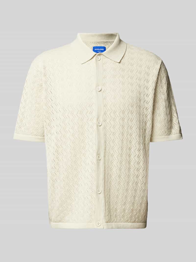 Koszula casualowa o kroju regular fit z kołnierzykiem polo model ‘TYLER’