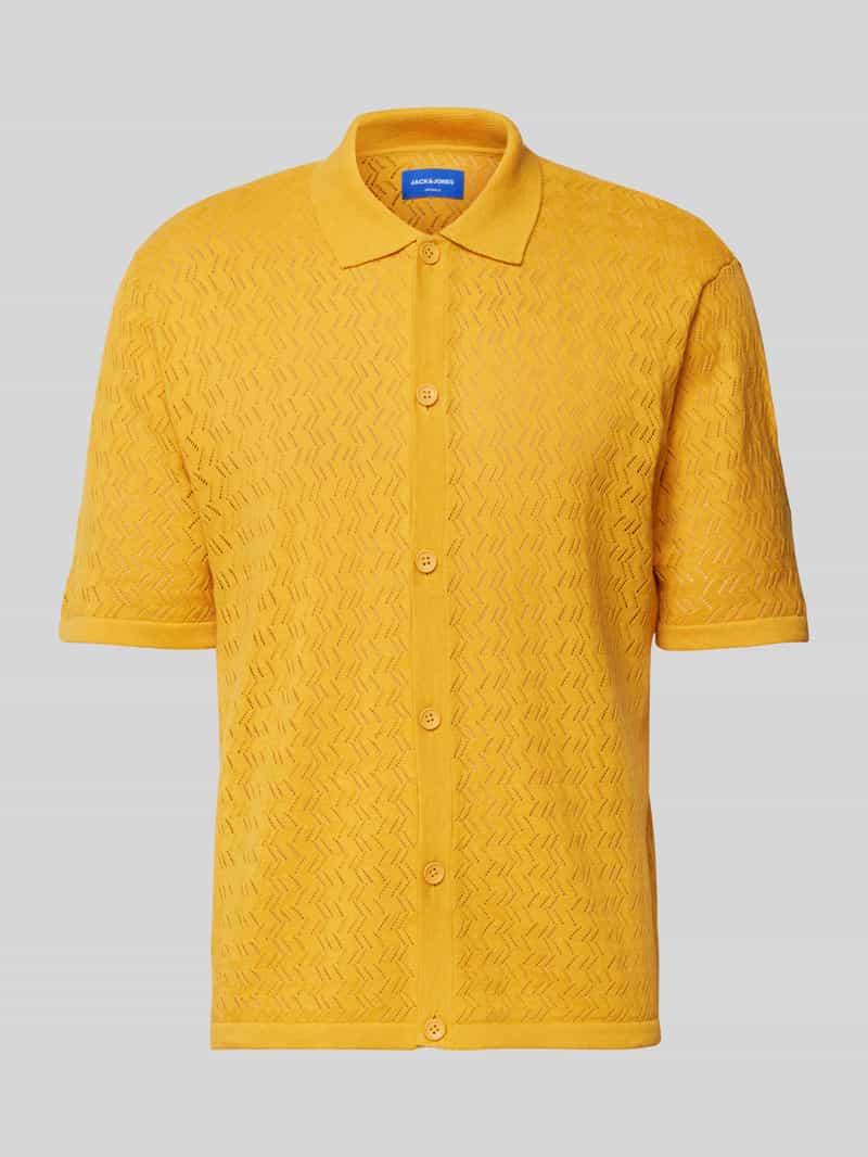 Koszula casualowa o kroju regular fit z kołnierzykiem polo model ‘TYLER’