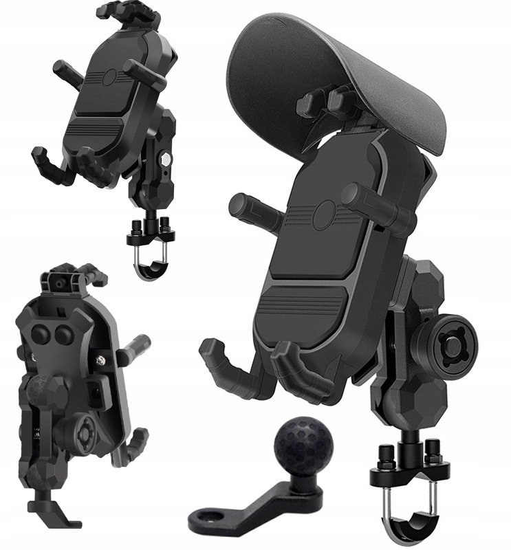 Motocyklowy uchwyt telefon antywibracyjny przeciwdeszczowy solidny ramy