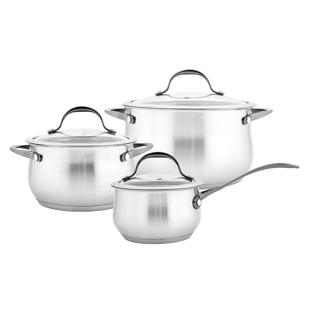 aldo 6 el.kpl. garnków nierdzewnych 14/18/22cm