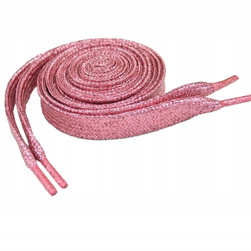 Sznurowadła sznórówki płaskie brokatowe błyszczące szerokie 60 cm para