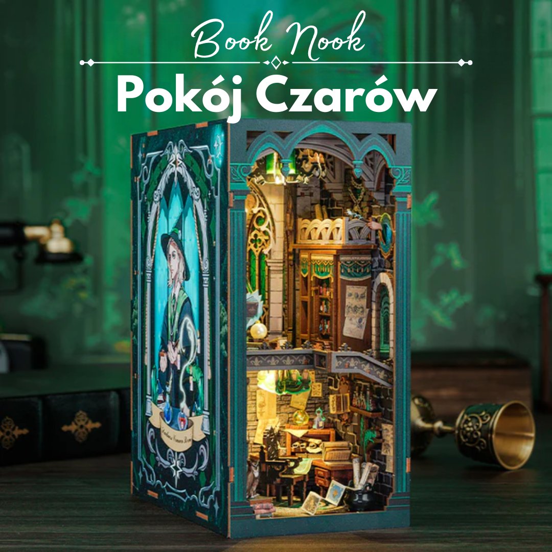 DIY Book Nook - Pokój Czarów| DIY Puzzle 3D