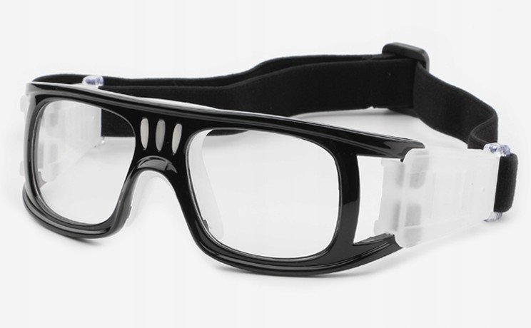 Okulary sportowe korekcyjne czarne minusy -5