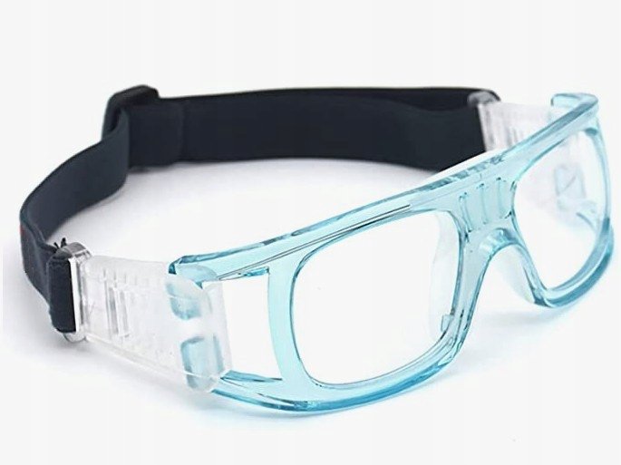 Okulary sportowe korekcyjne niebieskie minusy -4.5