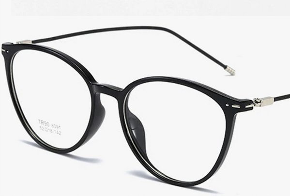 Okulary minusy kocie kujonki korekcyjne -0.75