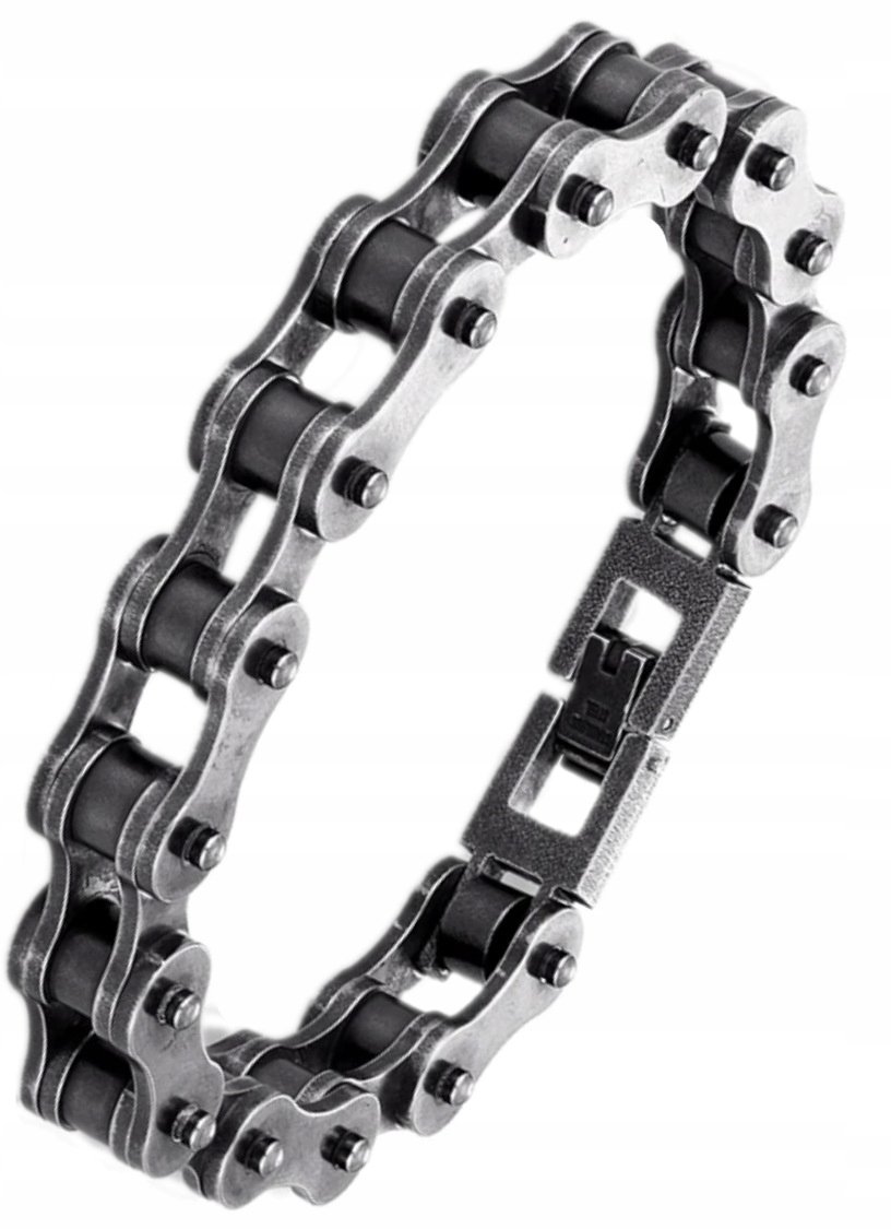 Męska bransoletka łańcuch motocyklowy 15mm 22,5cm
