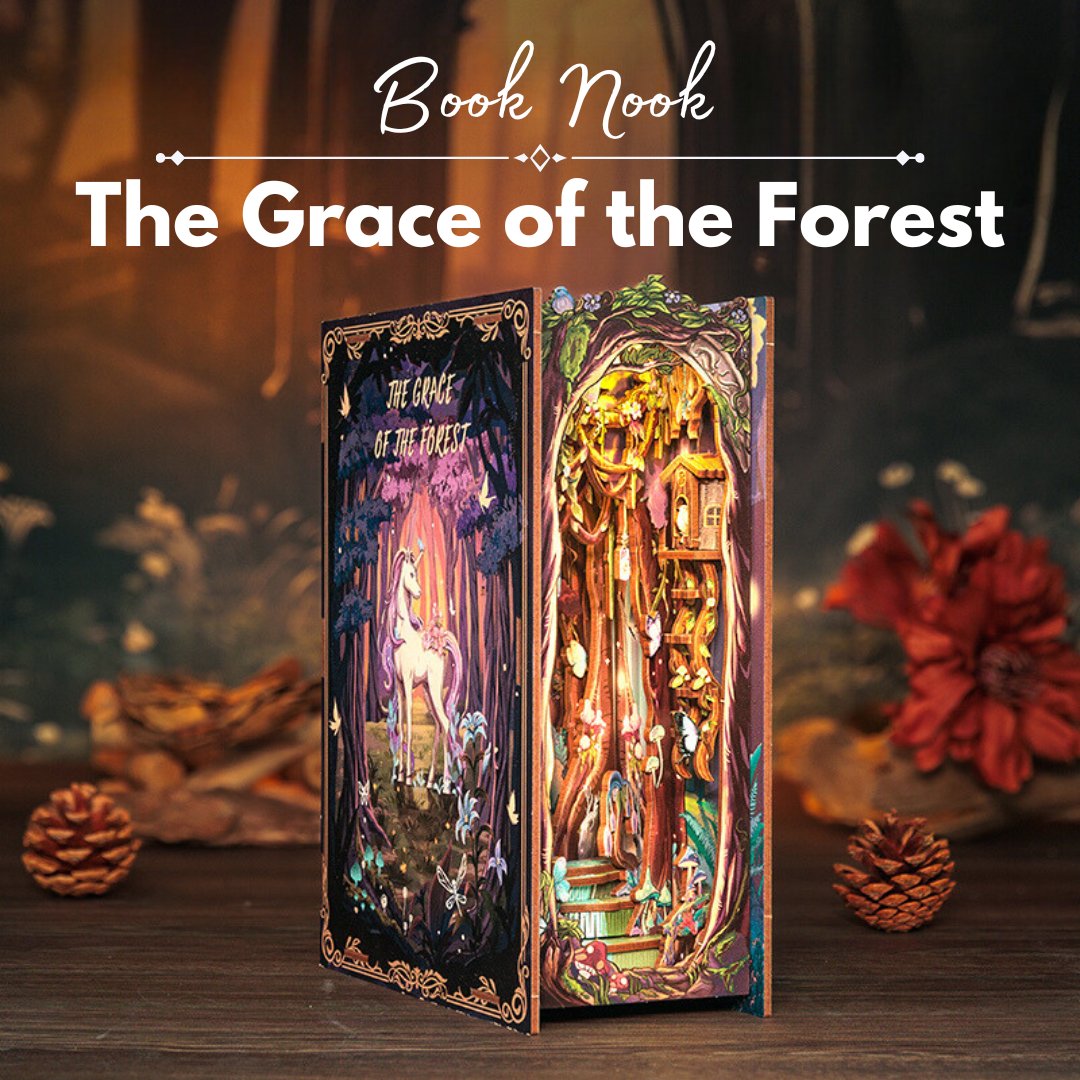 DIY Book Nook - The Grace of The Forest DIY Puzzle 3D