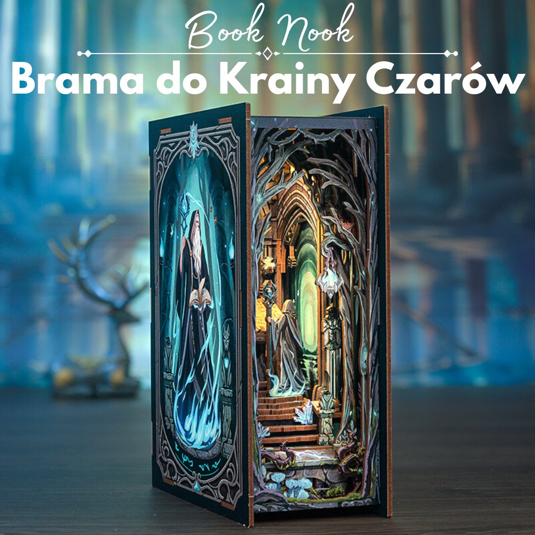DIY Book Nook - Brama do Krainy Czarów DIY Puzzle 3D