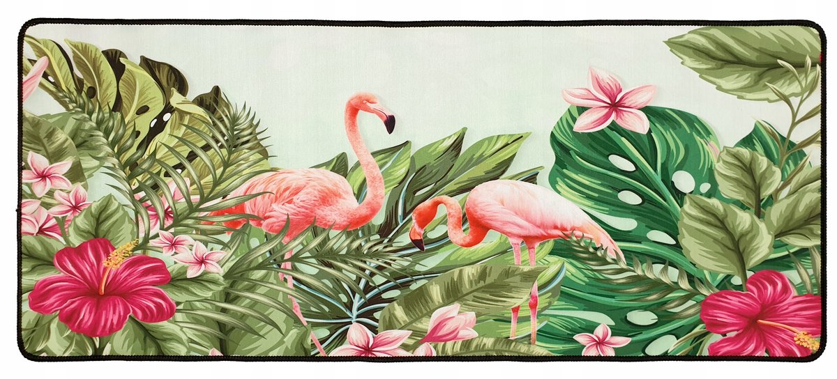 Flamingi podkładka pod mysz duża 70x30 700x300