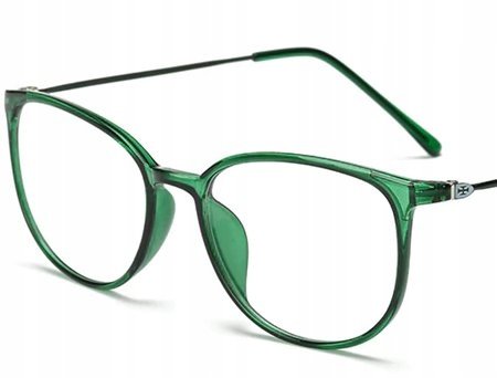 Okulary korekcyjne minusy zielone -6
