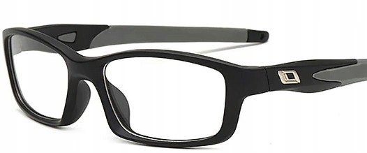 Okulary korekcyjne sportowe szare plusy +3.5