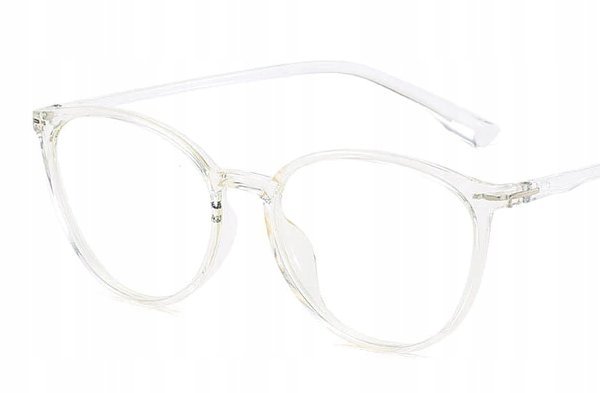 Okulary korekcyjne minusy przeźroczyste czarne -9.5