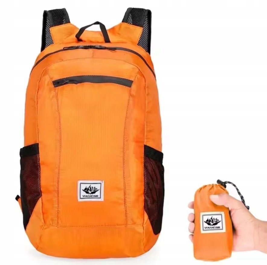 Plecak Lekki Składany Pojemny Wytrzymały Wodoodporny Kompaktowy 20l