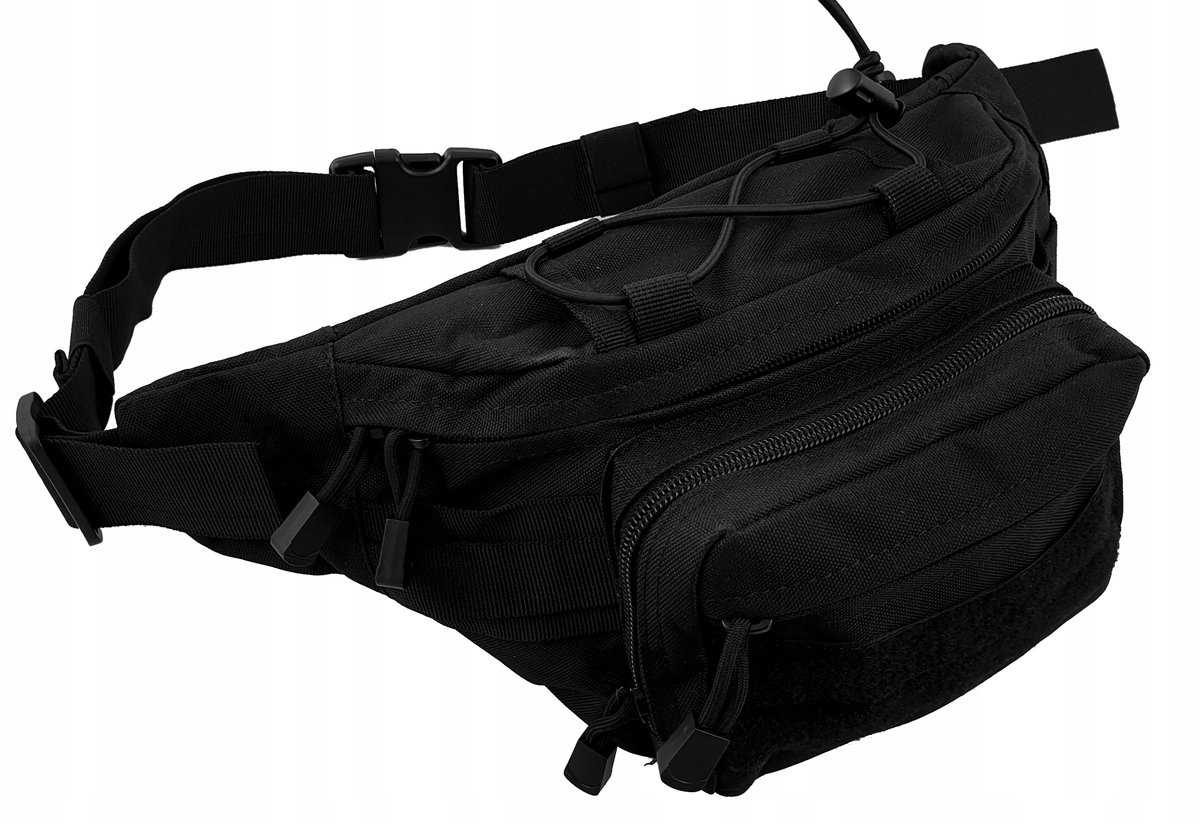 Saszetka męska nerka biodrówka wojskowa z paskiem