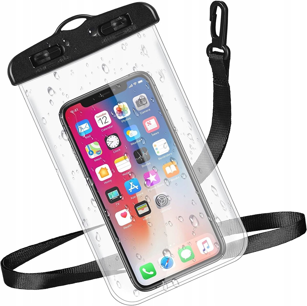 Etui pokrowiec na telefon wodoszczelny wodoodporny plażę basen pvc smycz
