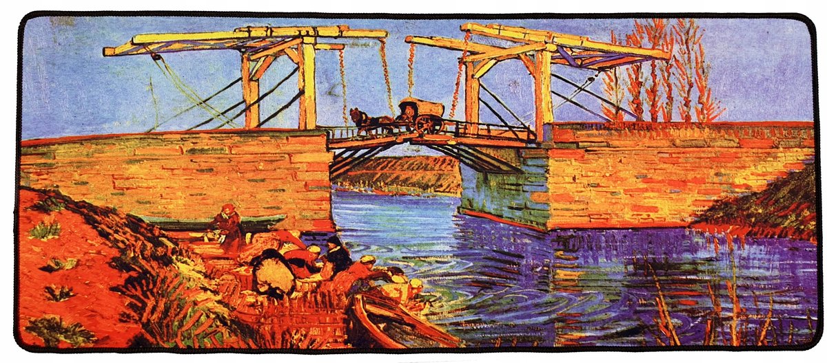 Van gogh podkładka pod mysz duża 80x30 800x300