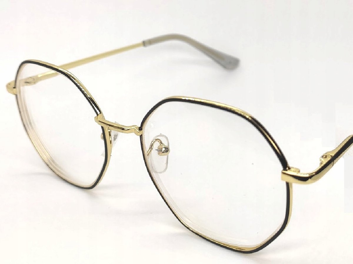 Okulary korekcyjne minusy złoto-czarne -3