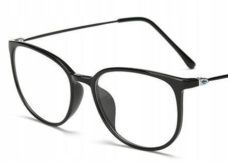 Okulary korekcyjne plusy czarne +2